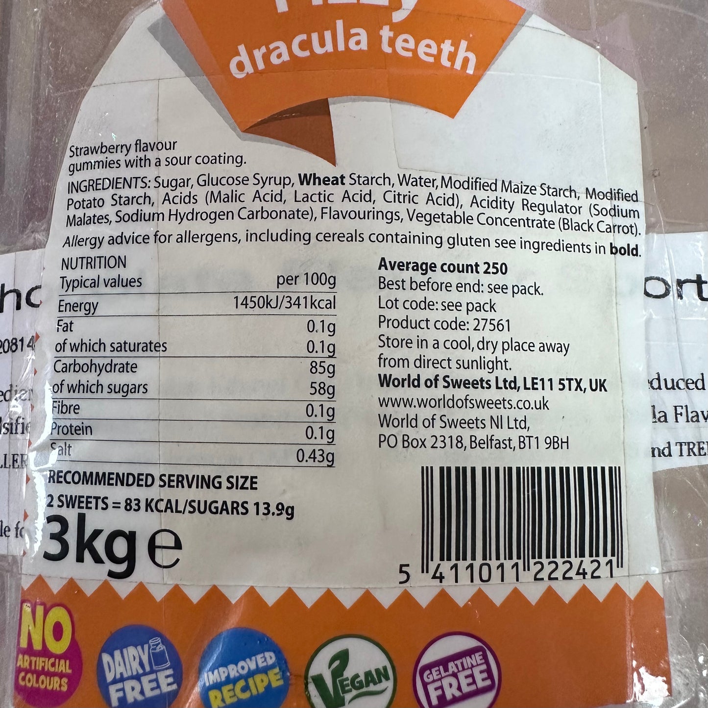 Kingsway Fizzy Dracula Teeth