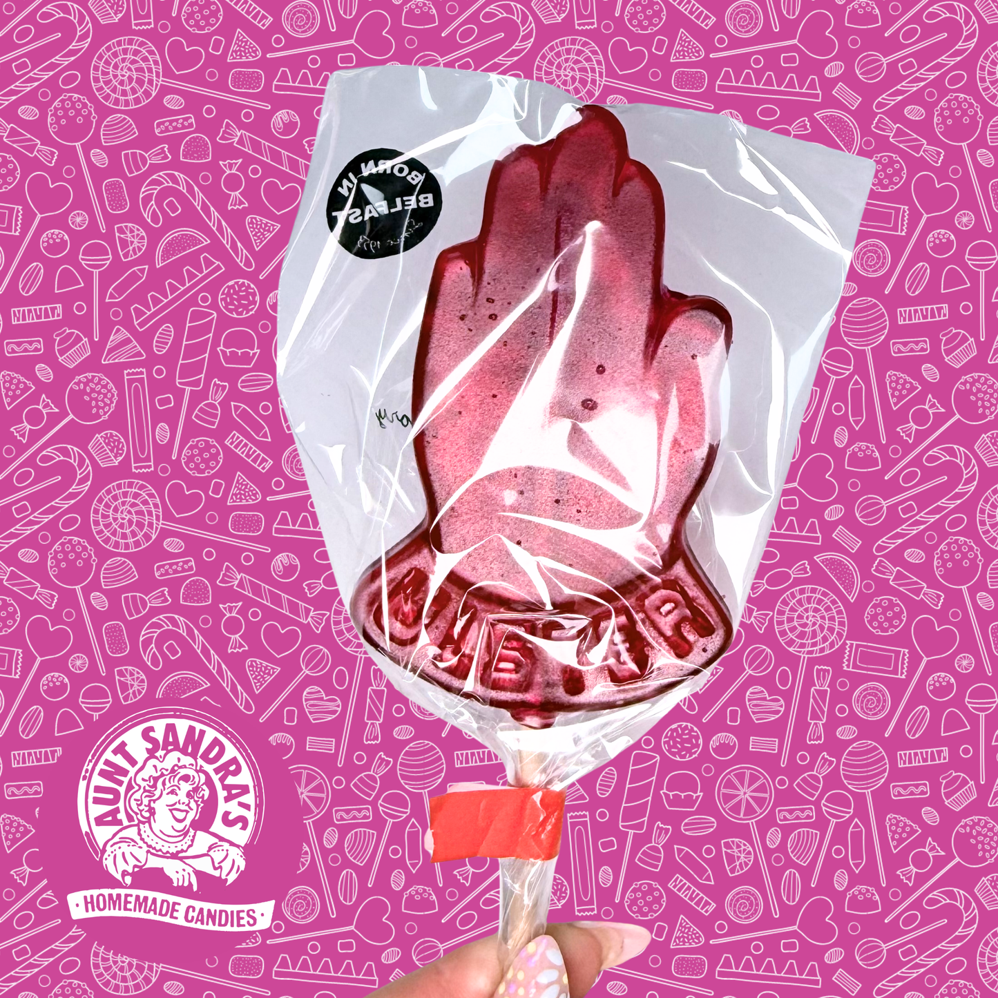 Red Hand Candy Lolly