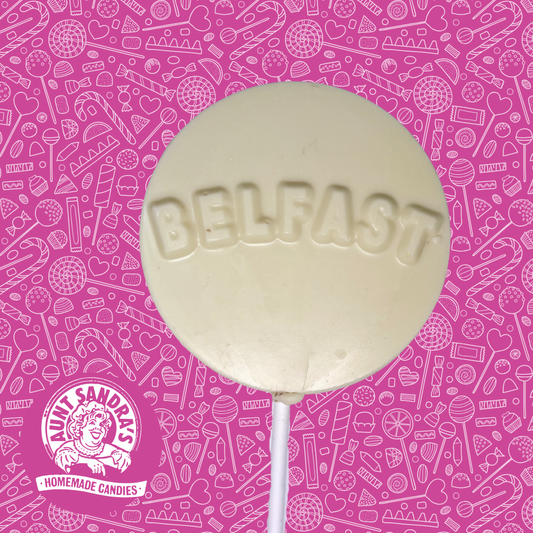 Belfast White Chocolate Lolly