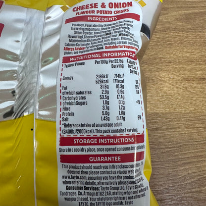 Tayto Cheese & Onion Crisps