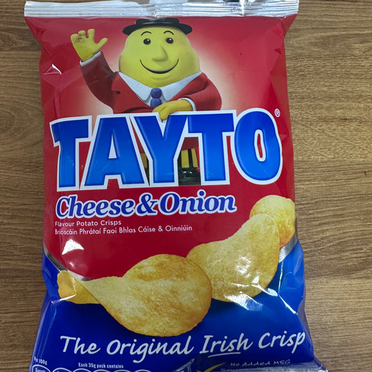 Irish Tayto Cheese & Onion Crisps