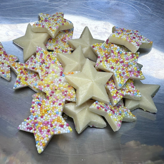 White Chocolate Snowy Stars