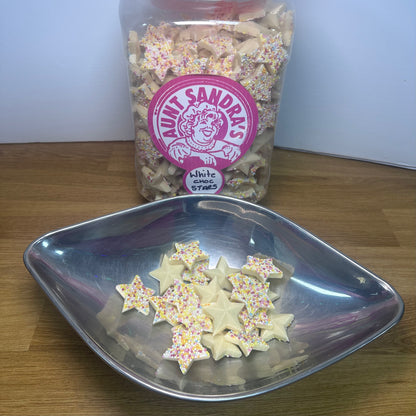 White Chocolate Snowy Stars