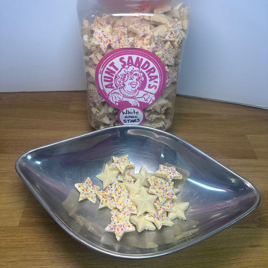 White Chocolate Snowy Stars