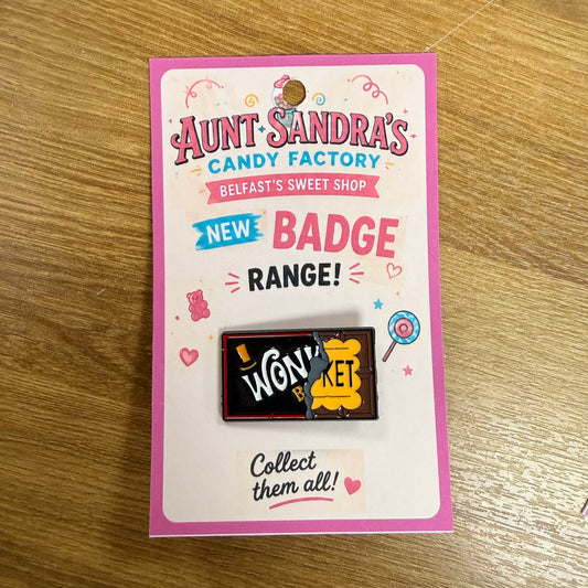 Wonka Golden Ticket Pin